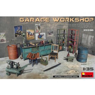 MiniArt 550035596 Maßstab: 1:35 Werkstatt-Set m. Zubehör