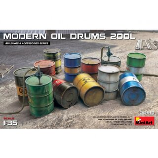 MiniArt 550035615 Maßstab: 1:35 Öl-Fässer 200L modern (12)