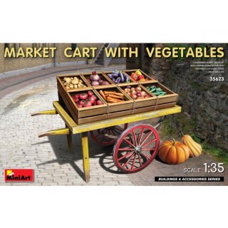 MiniArt 550035623 Maßstab: 1:35 Marktkarren mit Gemüse