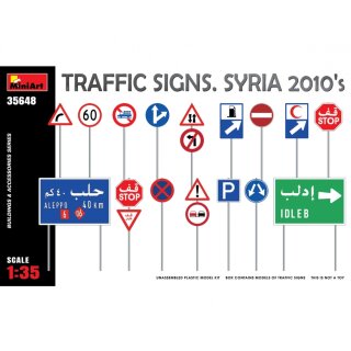 MiniArt 550035648 Maßstab: 1:35 Verkehrszeichen Syrien 2010