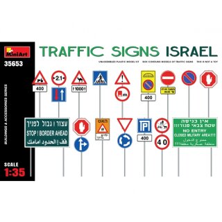 MiniArt 550035653 Maßstab: 1:35 Verkehrszeichen Israel
