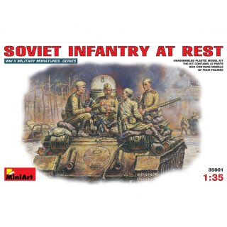 MiniArt 550035001 Maßstab: 1:35 Fig. Sov. Infanterie in Ruhe (4)