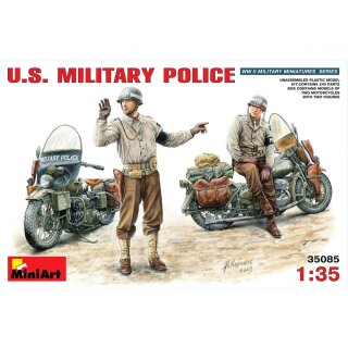 MiniArt 550035085 Maßstab: 1:35 US Millitärpolizei m. Motorrad (2)