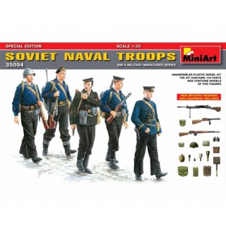 MiniArt 550035094 Maßstab: 1:35 Fig. Sov. Marinesoldaten (5) SE WW II