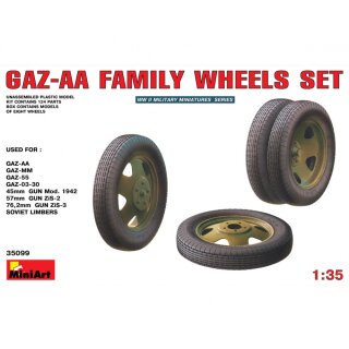 MiniArt 550035099 Maßstab: 1:35 Räder Set GAZ-AA-Serie (8)