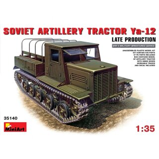 MiniArt 550035140 Maßstab: 1:35 Sov. Ya-12 Raupenschlepper Spät.Pr.