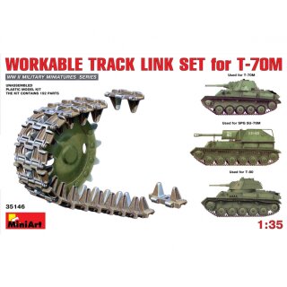 MiniArt 550035146 Maßstab: 1:35 T-70M Einzelkettengliede Set