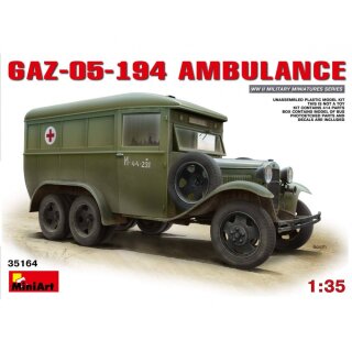 MiniArt 550035164 Maßstab: 1:35 GAZ-05-194 Krankenwagen 3achs
