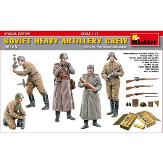 MiniArt 550035185 Maßstab: 1:35 Fig. Sov. Schwere  Artil. Mannschaft (5) SE