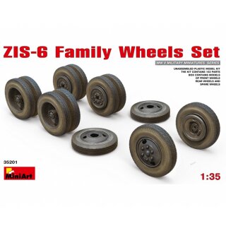 MiniArt 550035201 Maßstab: 1:35 Räder-Set ZIS-6 (12) 3 Achs