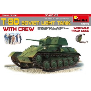 MiniArt 550035243 Maßstab: 1:35 Sov. T-80 Leicht Panzer (5) SE