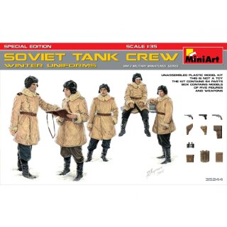 MiniArt 550035244 Maßstab: 1:35 Fig. Sov. Panzerbesatzung Winter (5) SE