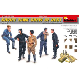 MiniArt 550035246 Maßstab: 1:35 Fig. Sov. Panzerbesatzung in Ruhe (5) SE