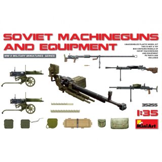 MiniArt 550035255 Maßstab: 1:35 Sov. Maschinengewehr-/Zubehör Set