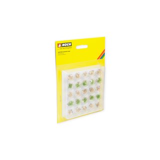 Noch 06920 PROFI-Grasbüsche, steinig, grün, beige mit Steinen, 25 Stück. 6mm  H0, TT, N, Z