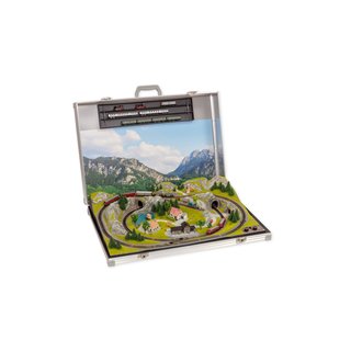 Noch 88410 Modellbahnkoffer, Füssen mit Minitrix Gleisen  Spur N