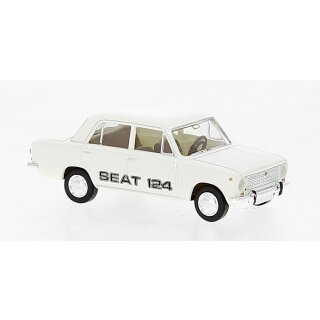 Brekina 22419 Seat 124, weiß, 1968, Maßstab: 1:87