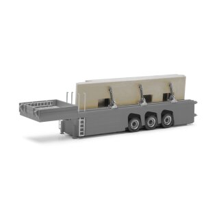 Herpa 076418-002 Betonteileauflieger mit Ladung   Maßstab 1:87