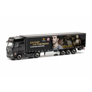 Herpa 316927 MB Actros Gigasp. Gardinenplanen-Sattelzug, Wielton / TIP  Maßstab 1:87
