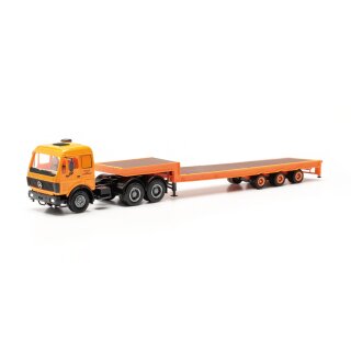 *Herpa 317078 Mercedes Benz NG 80 Tieflade-Sattelzug 3a/3a, Deutrans  Maßstab 1:87
