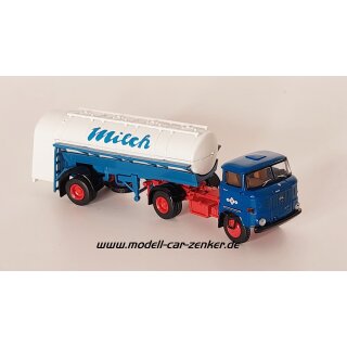 Zenker 03-379 IFA W50 L/S mit Milch Tanksattelzug, VEB Ostseetrans   Maßstab 1:87
