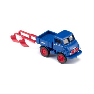 Wiking 036852 Unimog U 401 mit Pflug  Maßstab 1:87