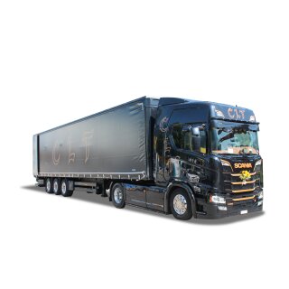 Herpa 945189 Scania CR 20 HD Gardinenplanen-Sattelzug, CLT  Maßstab: 1:87