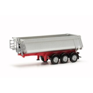 Herpa 077026-002 Schmitz Cargobull Kippauflieger, silbermetallic  Maßstab 1:87