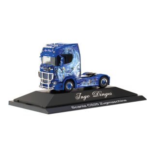 Herpa 111300 Scania CS 20 HD Solo-Zugmaschine, Ingo Dinges/Arendelle  Maßstab 1:87
