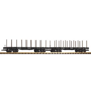 Piko 38785 Spur  G 2er Set Rungenwagen C&S