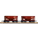 Piko 38952 Spur G 2er Set Schüttgutwagen C&S