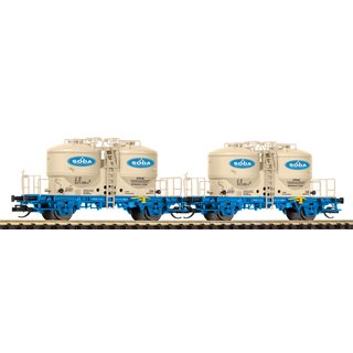 Piko 47682 Spur TT 2er Set Zementsilowagen DB AG, Ep. V