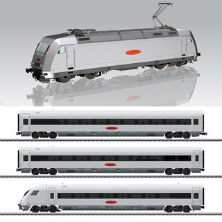 Piko 58151 Spur H0 Sound-Zugset 4tlg. Metropolitan BR 101 mit Personenwagen und Steuerwagen, DB AG, Ep. V, inkl. PIKO Sound