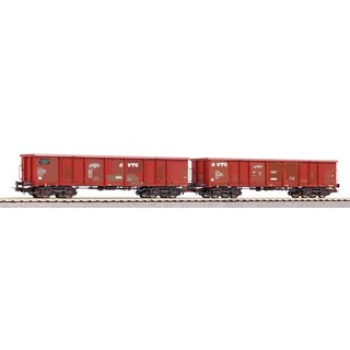 Piko 58279 Spur H0 2er Set Offene Güterwagen Eaos Rübenverkehr CH VTG, Ep. VI