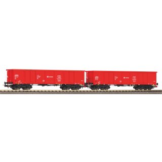 Piko 58280 Spur H0 2er Set Offene Güterwagen Eaos DB Schenker Rail Polska; Ep. VI