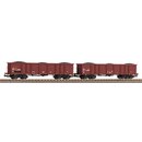 Piko 58287 Spur H0 2er Set Offene Güterwagen Eao,...