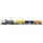 Piko 96900 Spur H0 Start-Set mit Bettung TRAXX, RENFE mit 3 Containertragwagen