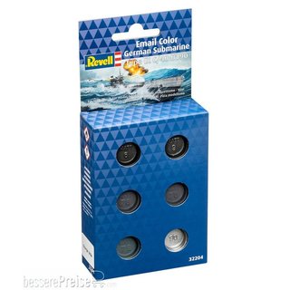 Revell 32204 Email Color - German Submarine Type IX C/40 (U190)  Farbset (6x14ml)