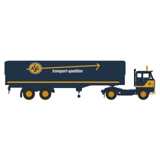 Brekina 85676 Volvo F 89 Pritsche/Plane-Sattelzug, 1972, ASG, Maßstab: 1:87