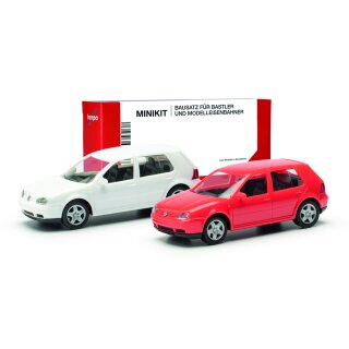 Herpa 013956 Minikit VW Golf IV, 4-türig (2 Stück)  Maßstab 1:87
