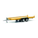 Herpa 052450-003 PKW-Transportanhänger 2-achs, gelb...