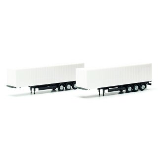 Herpa 085748 TS 40ft Container-Auflieger ( 2 Stück) Maßstab 1:120