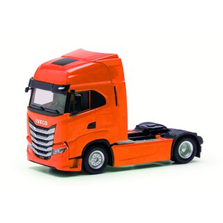 Herpa 313445-003 Iveco S-Way Zugmaschine 2a, tieforange  Maßstab 1:87