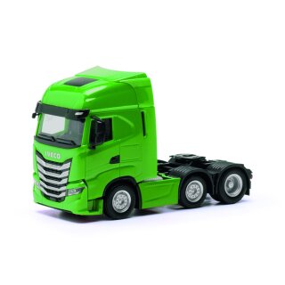 Herpa 317122-002 Iveco S-Way 6x2 Zugmaschine, gelbgrün  Maßstab 1:87