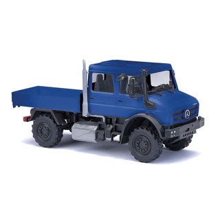 *Busch 51082 Mercedes Benz Unimog U 5023 Doppelkabine, blau, 2013  Maßstab 1:87