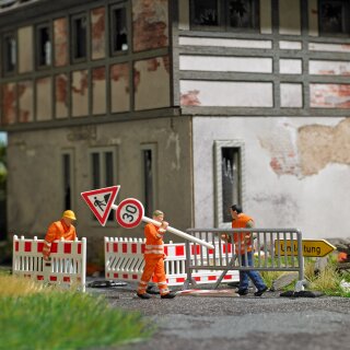 Busch 79900 A-Set: Absperrungen aufstellen  Spur H0