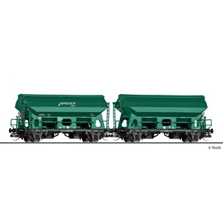 Tillig 01056 2er Set Schwenkdachwagen Tdgrrs, Railco, Ep.VI  Spur TT