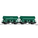 Tillig 01056 2er Set Schwenkdachwagen Tdgrrs, Railco,...