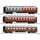 Tillig 01085 3er Set Personenwagen, Preußischer Schnellzug, KPEV, Ep.I  Spur TT