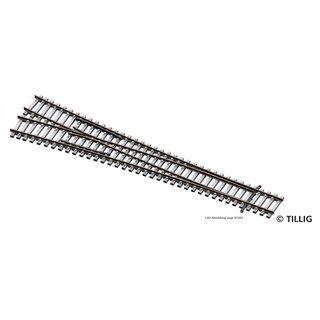 Tillig 83333 EW2 15° rechts mit Betonschwelle  Spur TT
